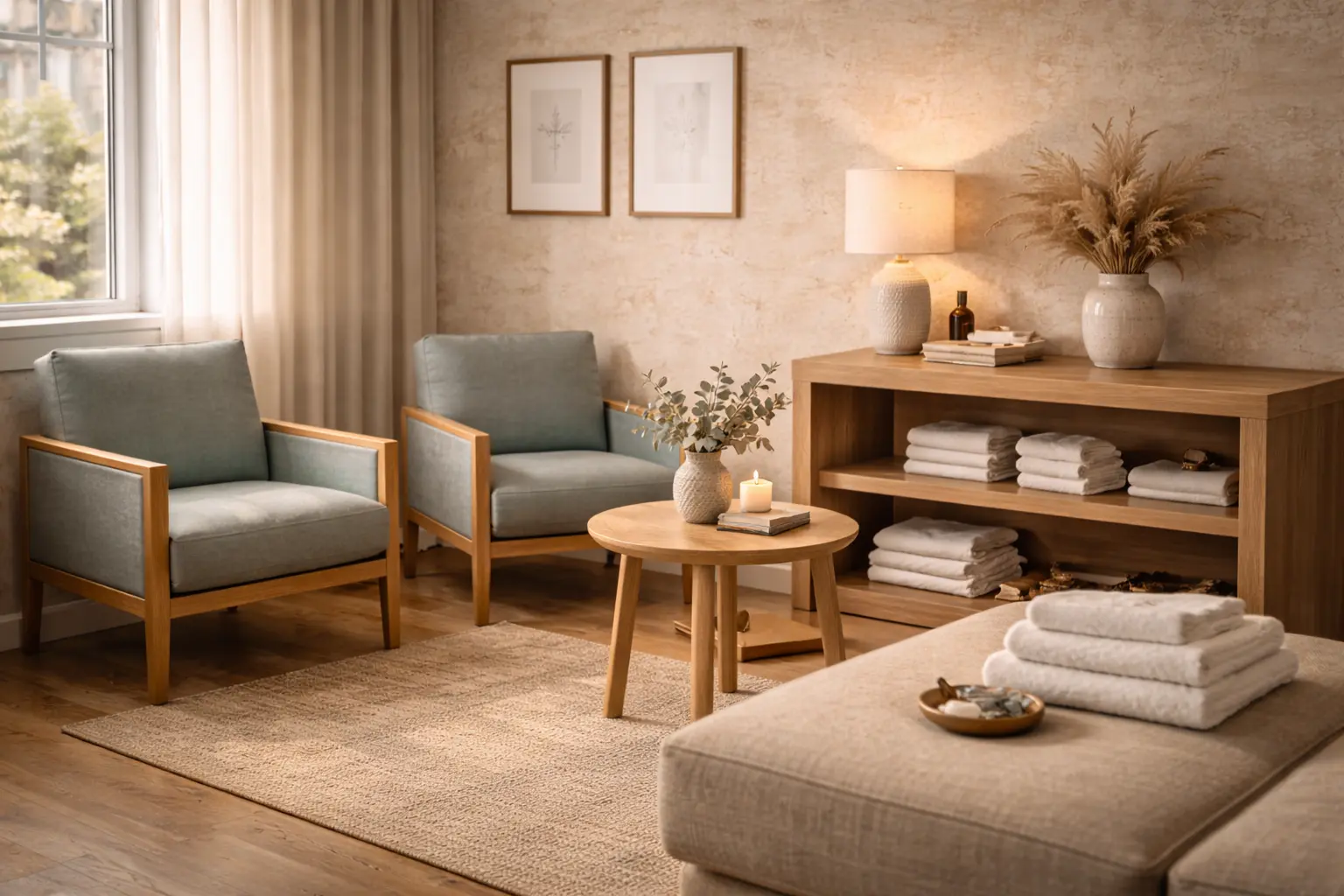 Colorado Advanced Massage reception and waiting area